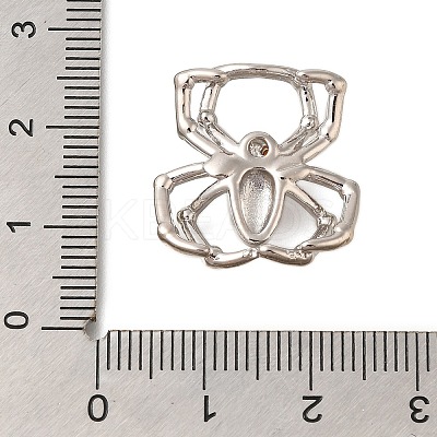 Rack Plating Brass Micro Pave Cubic Zirconia Pendants KK-I716-14P-1