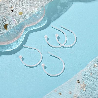 Hypoallergenic Bioceramics Zirconia Ceramic Ring Stud Earrings EJEW-Z023-03B-1