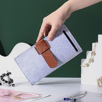 Felt Fabric Jewelry Storage Bags ODIS-WH0029-07-1