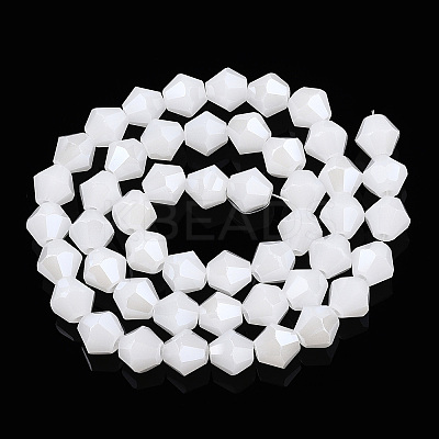 Imitation Jade Electroplate Glass Beads Strands LS-EGLA-A039-J6mm-A06-1