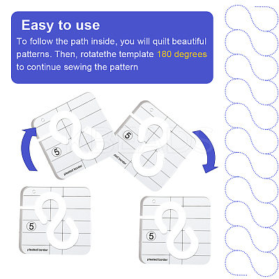 3Pcs 3 Styles Quilting Template TOOL-GF0003-39-1