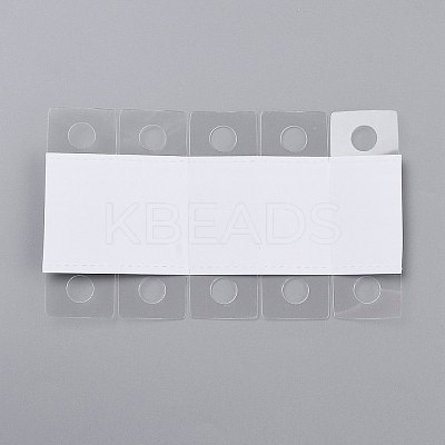 Transparent PVC Self Adhesive Hang Tabs X-CDIS-Z001-03A-1