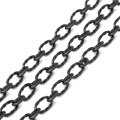 Ion Plating(IP) 304 Stainless Steel Twist Oval Link Chains CHS-E022-01B-1