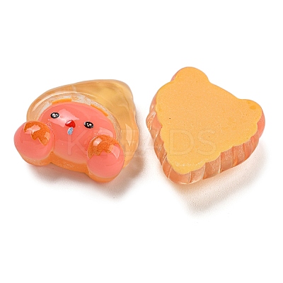 Ice Ocean Theme Opaque Resin Cabochons CRES-D040-02F-1