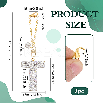 Polymer Clay Rhinestone Beads Penedant Decoration HJEW-PH02048-04-1