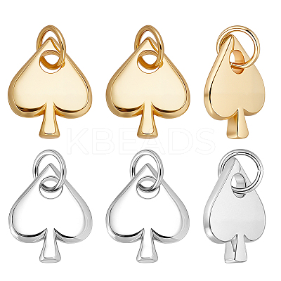 10Pcs 2 Colors Brass Pendants KK-ME0002-16-1