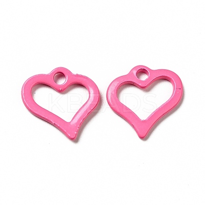 Spray Painted 201 Stainless Steel Charms STAS-G304-14-1