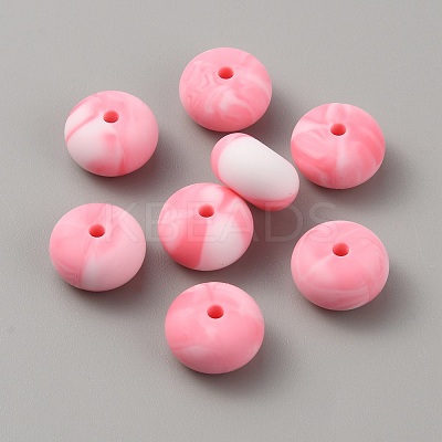 Rondelle Food Grade Eco-Friendly Silicone Beads SIL-TAC0010-04A-1