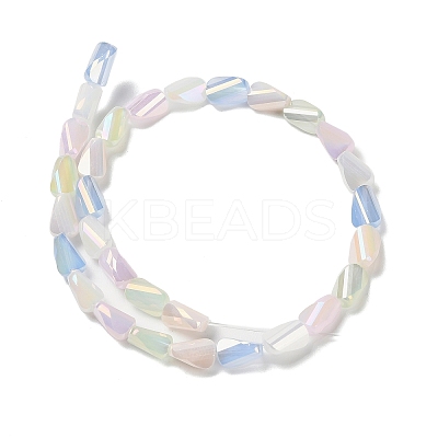 Electroplate Glass Beads Strands EGLA-P065-01A-1
