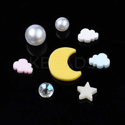 Handmade Polymer Clay Cabochons CLAY-N006-81-1