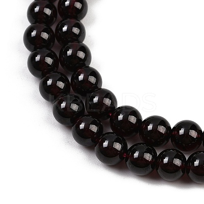 Mozambique Import Natural Grade AAAA Garnet Round Beads Strands G-E300-AAAA-8mm-1