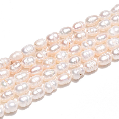 Natural Cultured Freshwater Pearl Beads Strands PEAR-N012-03O-1