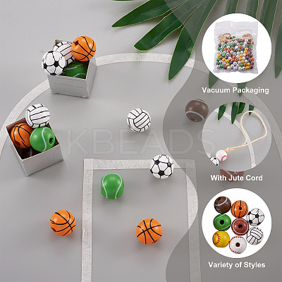 Sport Theme Beaded Party Decoration Making Kit DIY-KS0001-27-1