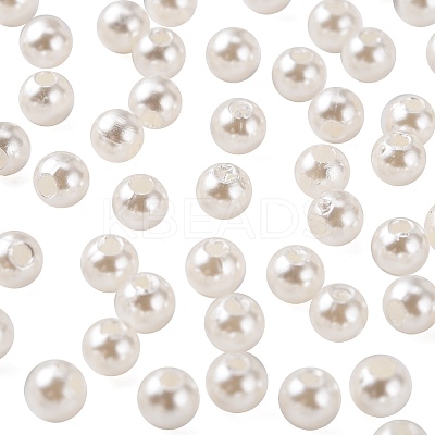 Imitation Pearl Acrylic Beads X-PL609-1-1