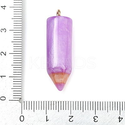 Resin Pencil Pendants RESI-V009-01C-1