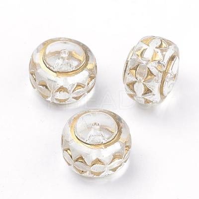 Plating Transparent Acrylic Beads PACR-Q115-58-1