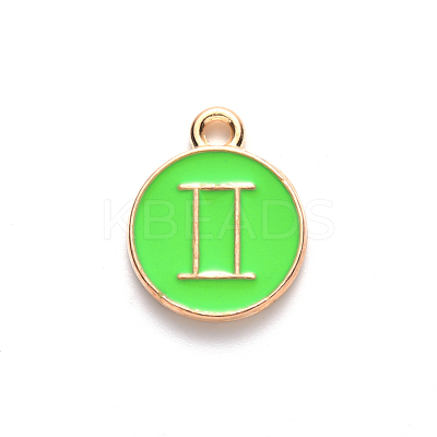 Alloy Enamel Pendants X-ENAM-S124-01B-06I-1