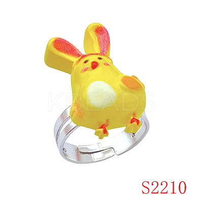 Easter Resin with Iron Finger Rings for Girl FS-WG45AD0-03-1