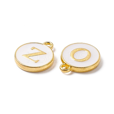 (Defective Closeout Sale: Yellowing) Golden Plated Alloy Enamel Charms ENAM-XCP0001-29G-1