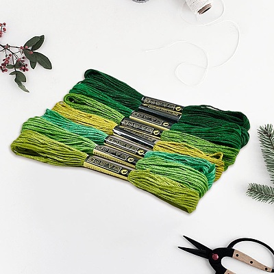 2 Bags 6-Ply Cotton Embroidery Floss DIY-DJ0005-18B-1