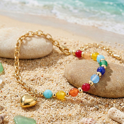 Summer 304 Stainless Steel Charm Bracelets VE3377-1-1