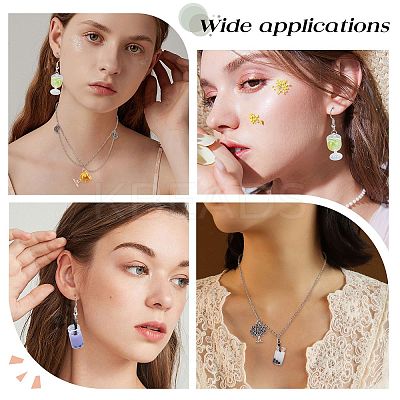 Cup Bottle Pendant Earring Necklace DIY Making Kits DIY-SC0017-84-1