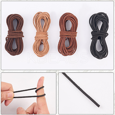 5M DIY Frosted Cowhide Leather Cord OCOR-GF0004-97B-01-1