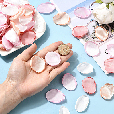 Polyester Artificial Rose Flower Petals AJEW-WH20067-107E-1