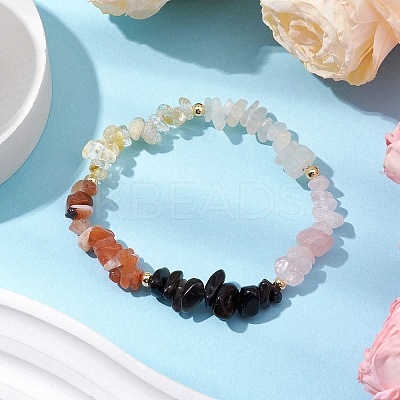 Scorpio Guardian Gemstone Stretch Bracelets BJEW-JB11108-10-1
