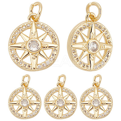 10Pcs Brass Pendants KK-BBC0007-56-1