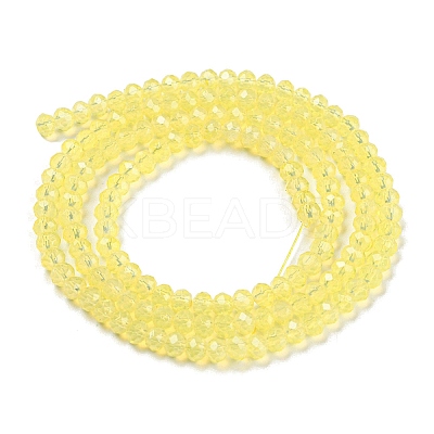 Baking Paint Transparent Glass Beads Strands DGLA-A034-J2mm-B07-1