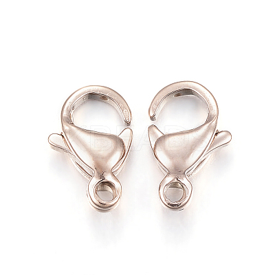 Ion Plating(IP) 304 Stainless Steel Lobster Claw Clasps LS-X-STAS-H353-A-02RG-1