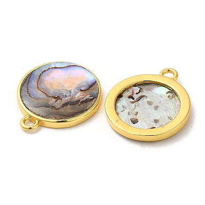 Natural Paua Shell Pendants KK-E059-12G-1