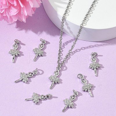 SHEGRACE Brass Micro Pave Cubic Zirconia Pendants XGRQ3D293-486P-1