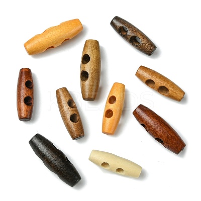 160Pcs 16 Styles Natural Wood Buttons FIND-CJ0004-42-1