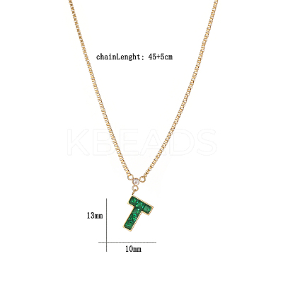 Cubic Zirconia Puzzle Pendant Necklaces VP6422-3-1
