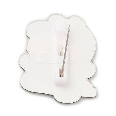 Cartoon Style Acrylic Brooches LS-JEWB-P018-02G-1