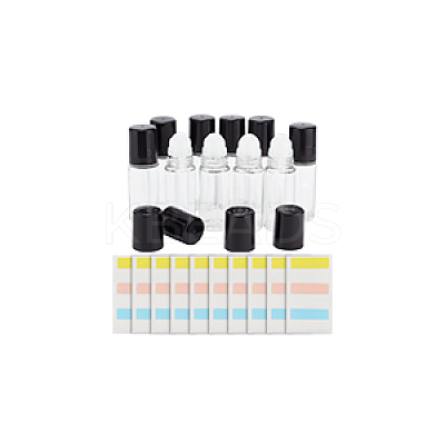 Transparent Glass Roller Ball Bottles AJEW-BC0007-35-1