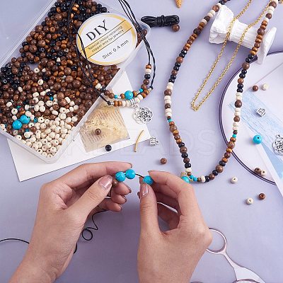 DIY Jewelry Bohemia Necklace Making Kits DIY-SZ0009-79-1