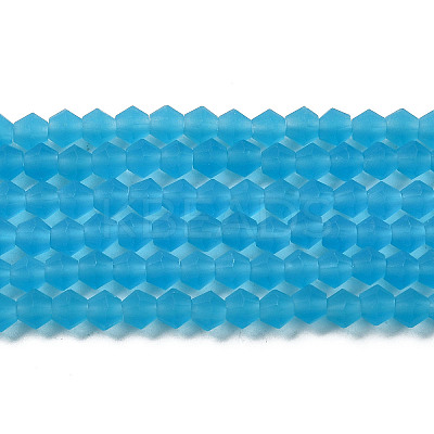 Imitate Austrian Crystal Frosted Glass Beads Strands LS-EGLA-A039-T4mm-MD19-1
