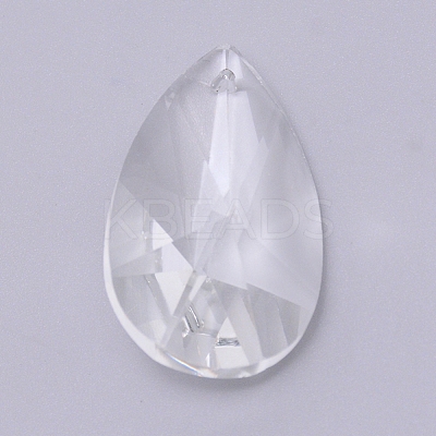 Transparent Glass Pendants GLAA-WH0022-33-1