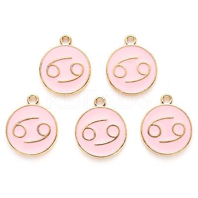 Alloy Enamel Pendants X-ENAM-S124-01A-09D-1