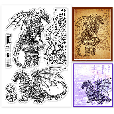 Summer Theme PVC Plastic Clear Stamps DIY-WH0631-0568-1
