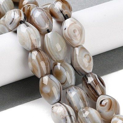 Natural Eye Agate Beads Strands G-NH0019-D02-02-1
