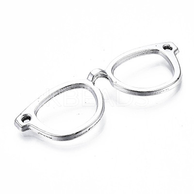 Glasses/Spectacles Tibetan Style Alloy Pendants TIBEP-R344-77AS-LF-1