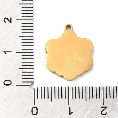 Ion Plating(IP) 304 Stainless Steel Pendants STAS-Q301-31G-1
