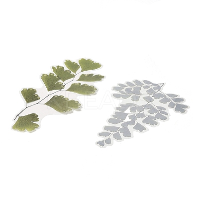 6Pcs Plant PET Adhesive Waterproof Stickers DIY-K074-01A-1
