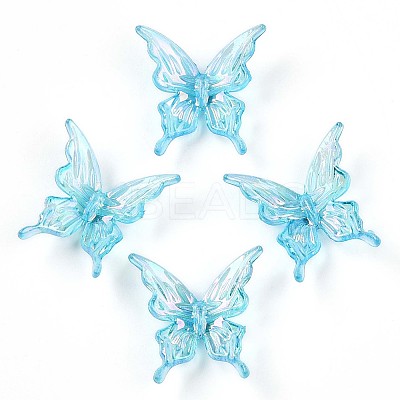 Transparent Acrylic Beads OACR-N137-74D-1