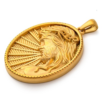 Religion Golden Tone 304 Stainless Steel Pendants LS-STAS-K289-01G-11-1