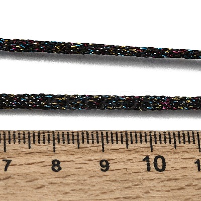 3.5MM Polyester Metallic Cord Braided Cord Necklace Making FB-CBAA152-01P-09-1